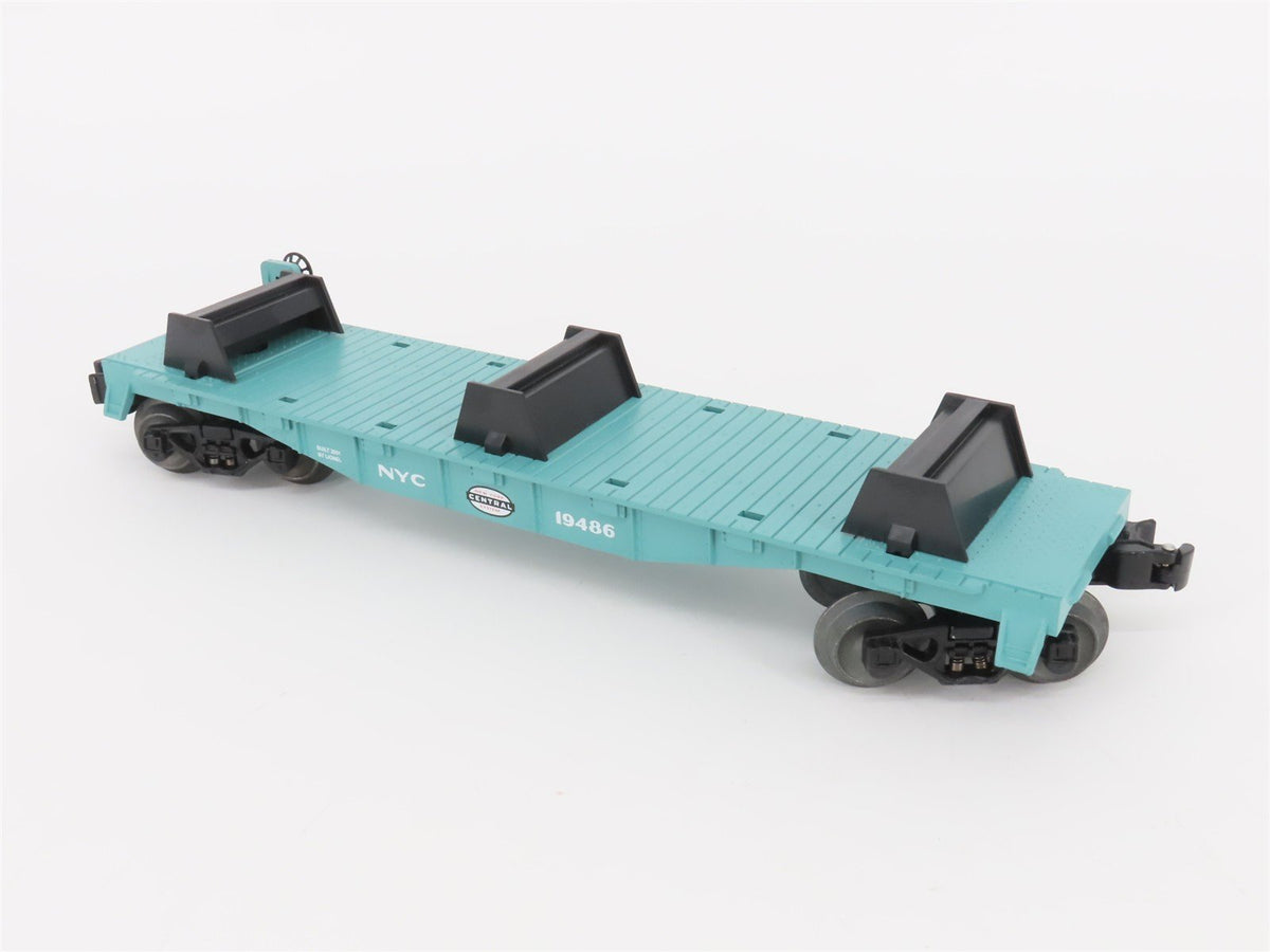 O Gauge 3-Rail Lionel 6-19486 NYC New York Central Flat Car 19486 w/Lumber Load