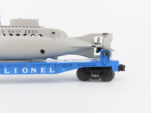 O Gauge 3-Rail Lionel Postwar 6-26020 Lionel Flatcar #3830 w/Submarine