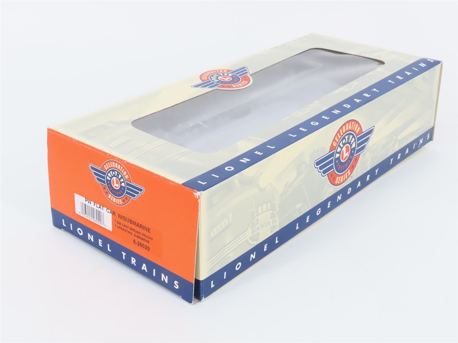 O Gauge 3-Rail Lionel Postwar 6-26020 Lionel Flatcar #3830 w/Submarine