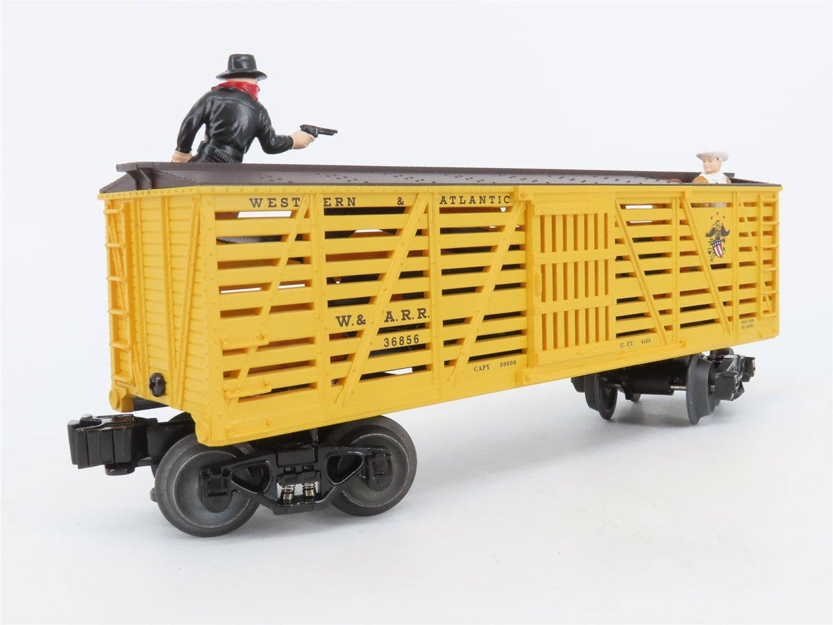 O Gauge 3-Rail Lionel 6-36856 W&amp;ARR Sheriff &amp; Outlaw Stock Car