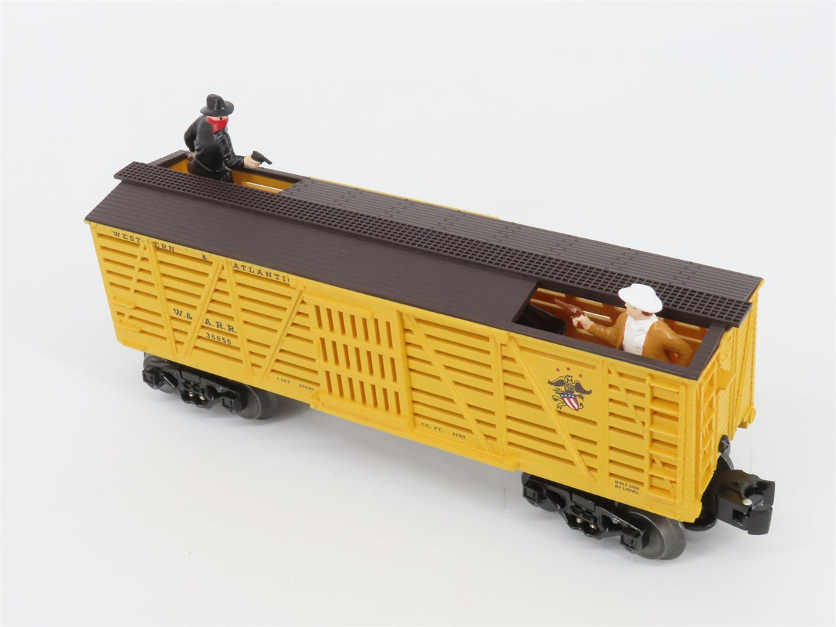 O Gauge 3-Rail Lionel 6-36856 W&amp;ARR Sheriff &amp; Outlaw Stock Car