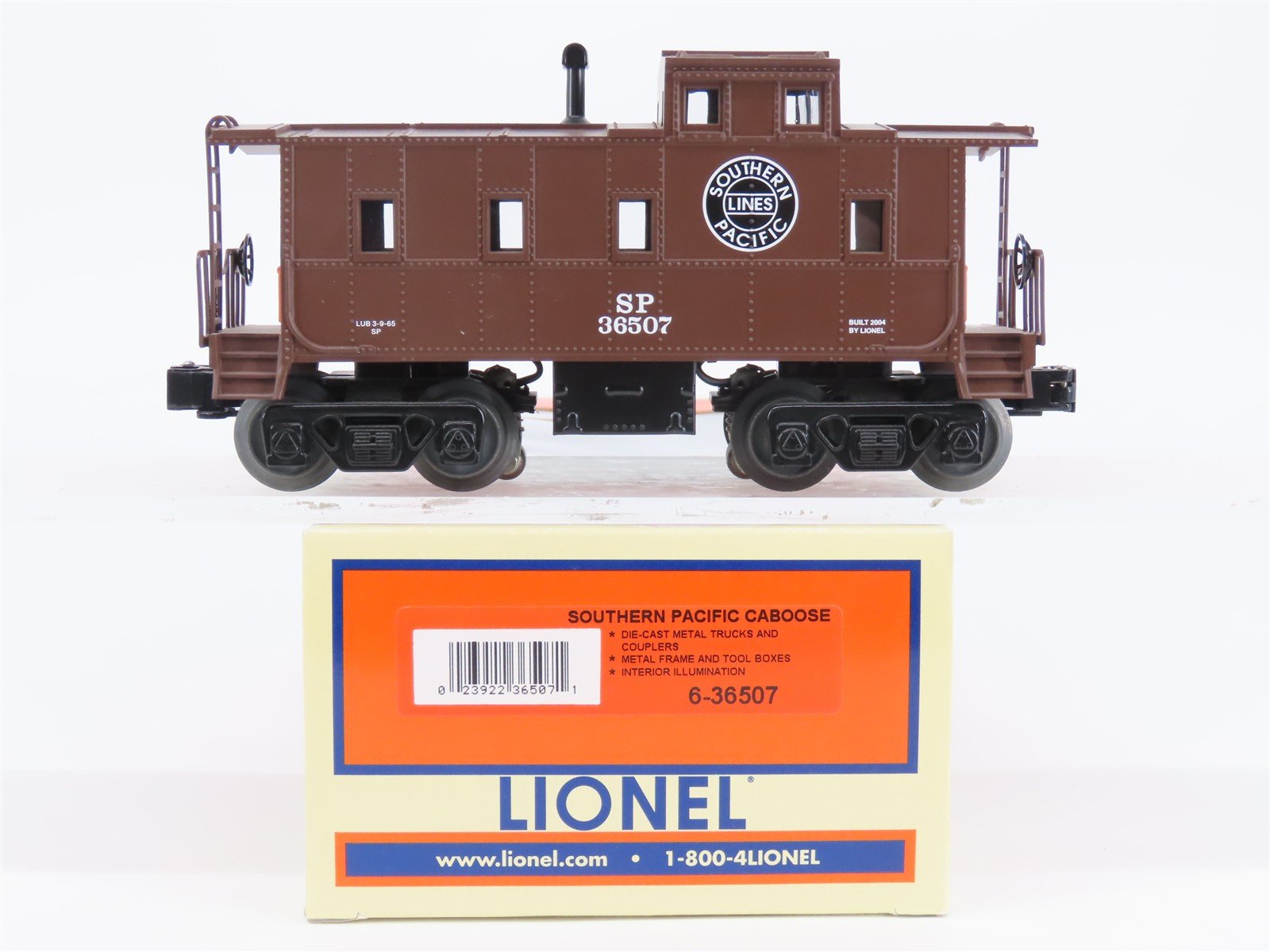 O Gauge 3-Rail Lionel 6-36507 SP Southern Pacific Lines Caboose