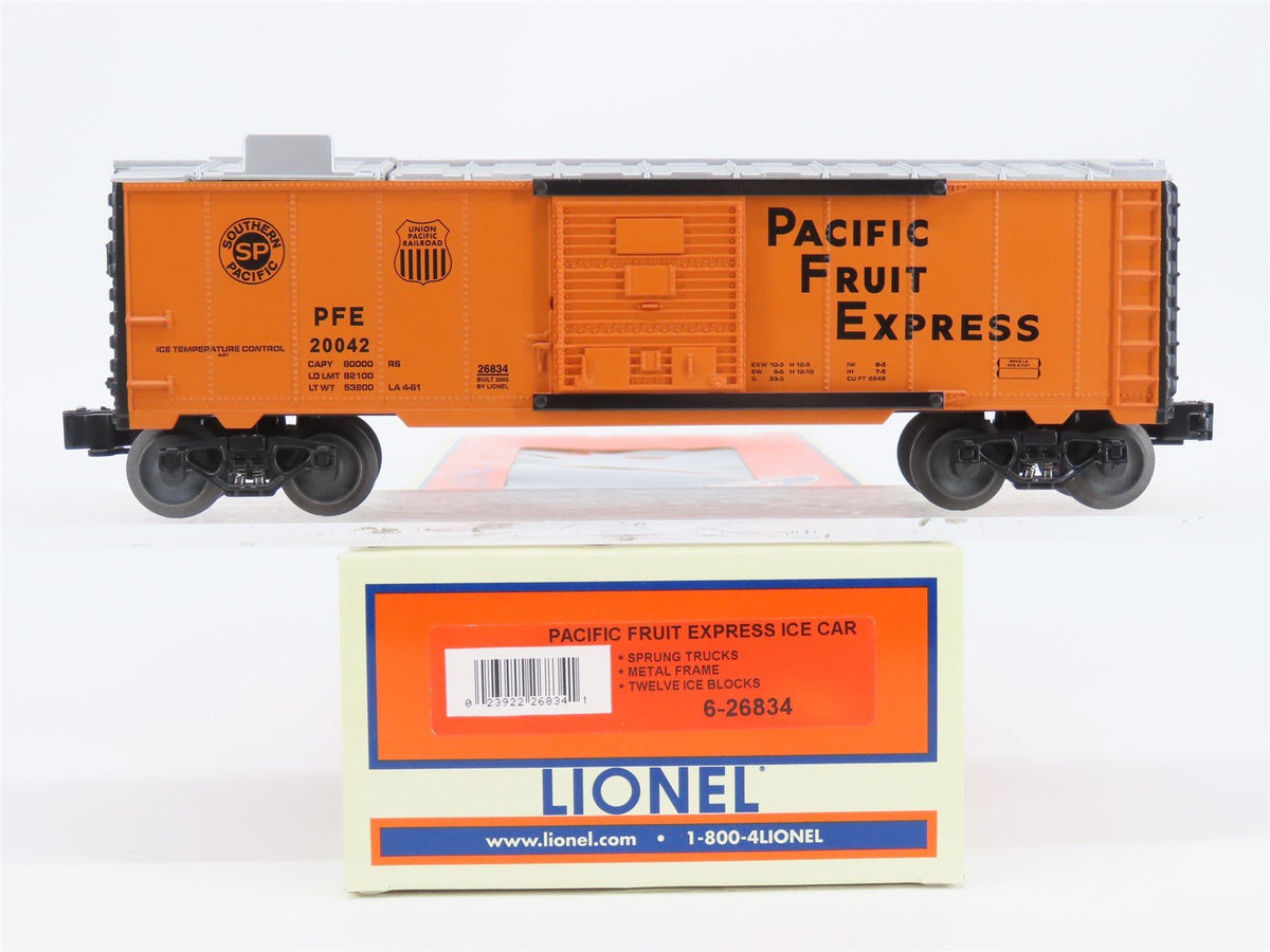 O Gauge 3-Rail Lionel 6-26834 SP UP PFE Pacific Fruit Express Ice Car #20042