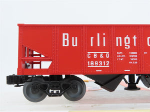 O Gauge 3-Rail Lionel 6-26779 CB&Q Burlington Route 2-Bay Hopper #189312 w/ Load
