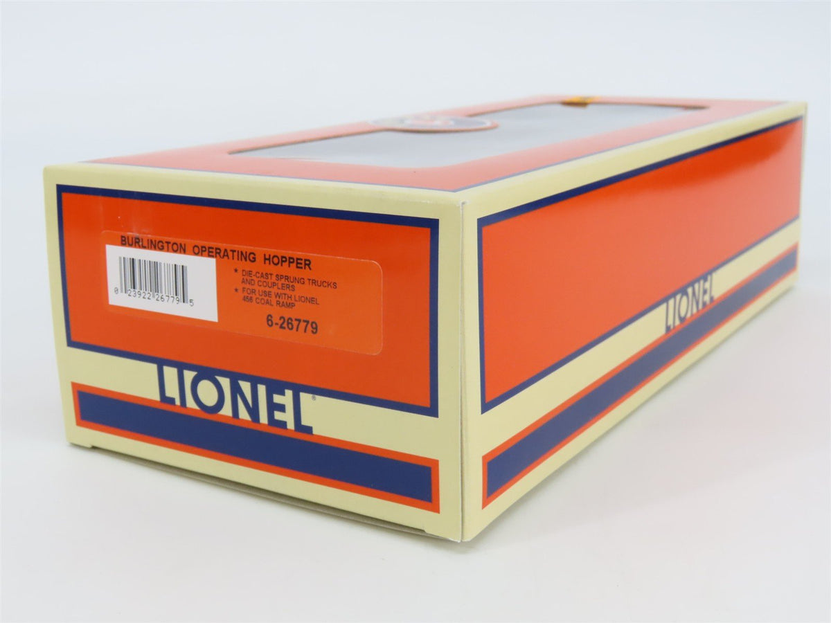 O Gauge 3-Rail Lionel 6-26779 CB&amp;Q Burlington Route 2-Bay Hopper #189312 w/ Load