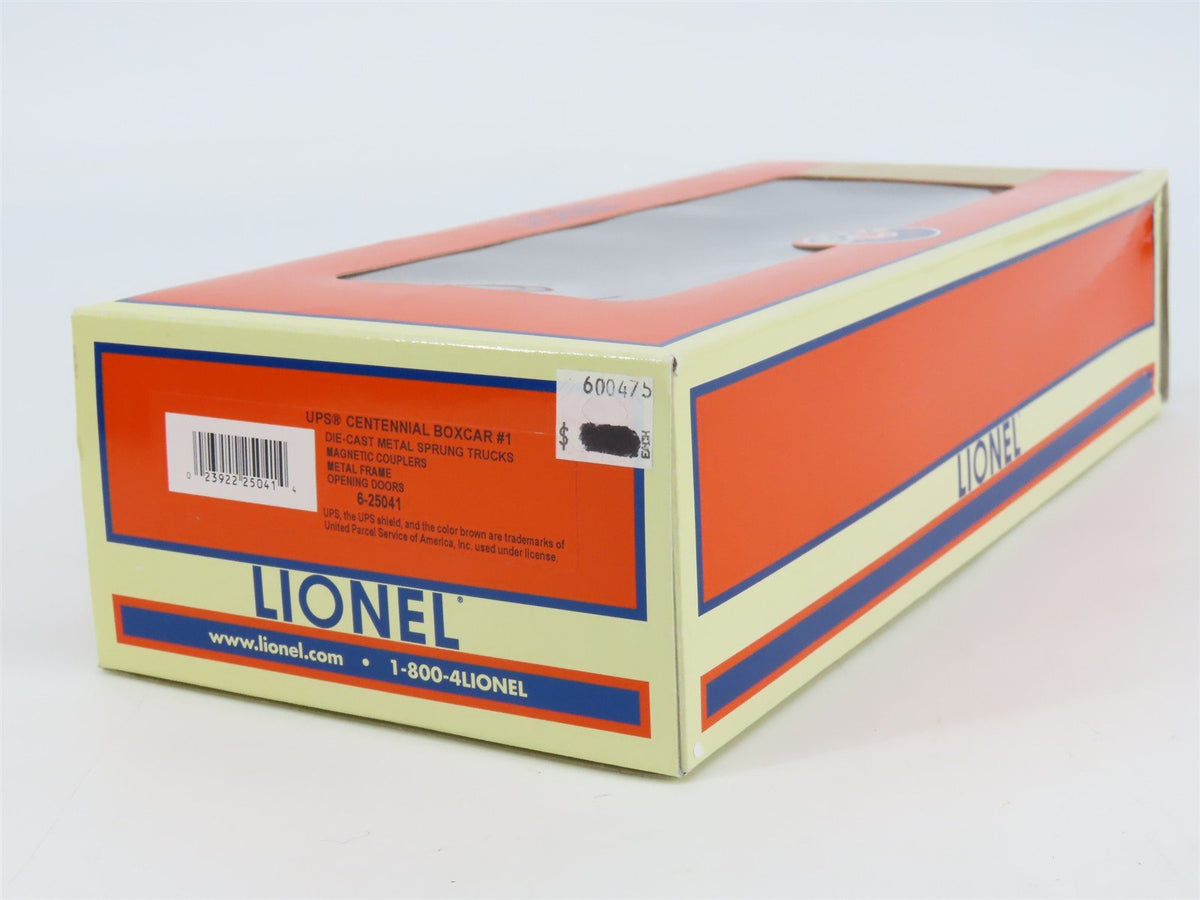 O Gauge 3-Rail Lionel 6-25041 UPS United Parcel Service Centennial Box Car #1