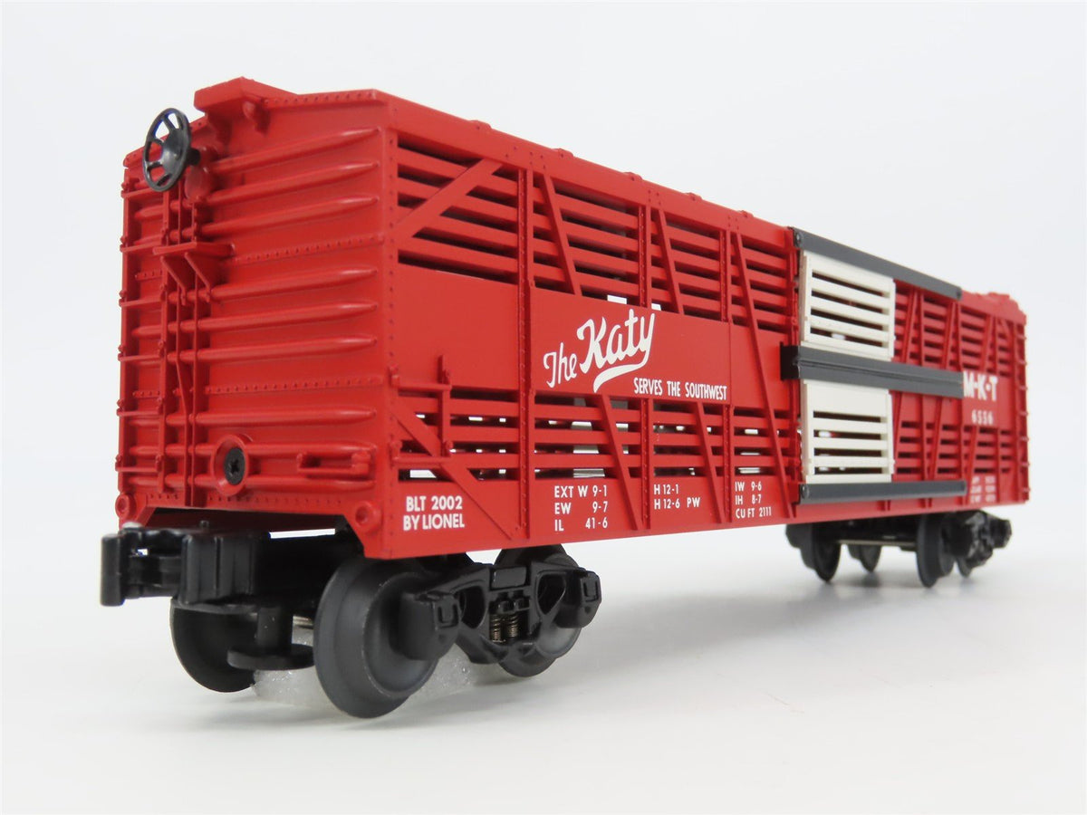 O Gauge 3-Rail Lionel 6-19558 MKT The Katy Postwar Bi-Level Stock Car #6556