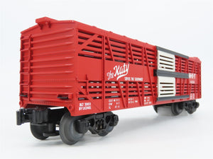 O Gauge 3-Rail Lionel 6-19558 MKT The Katy Postwar Bi-Level Stock Car #6556