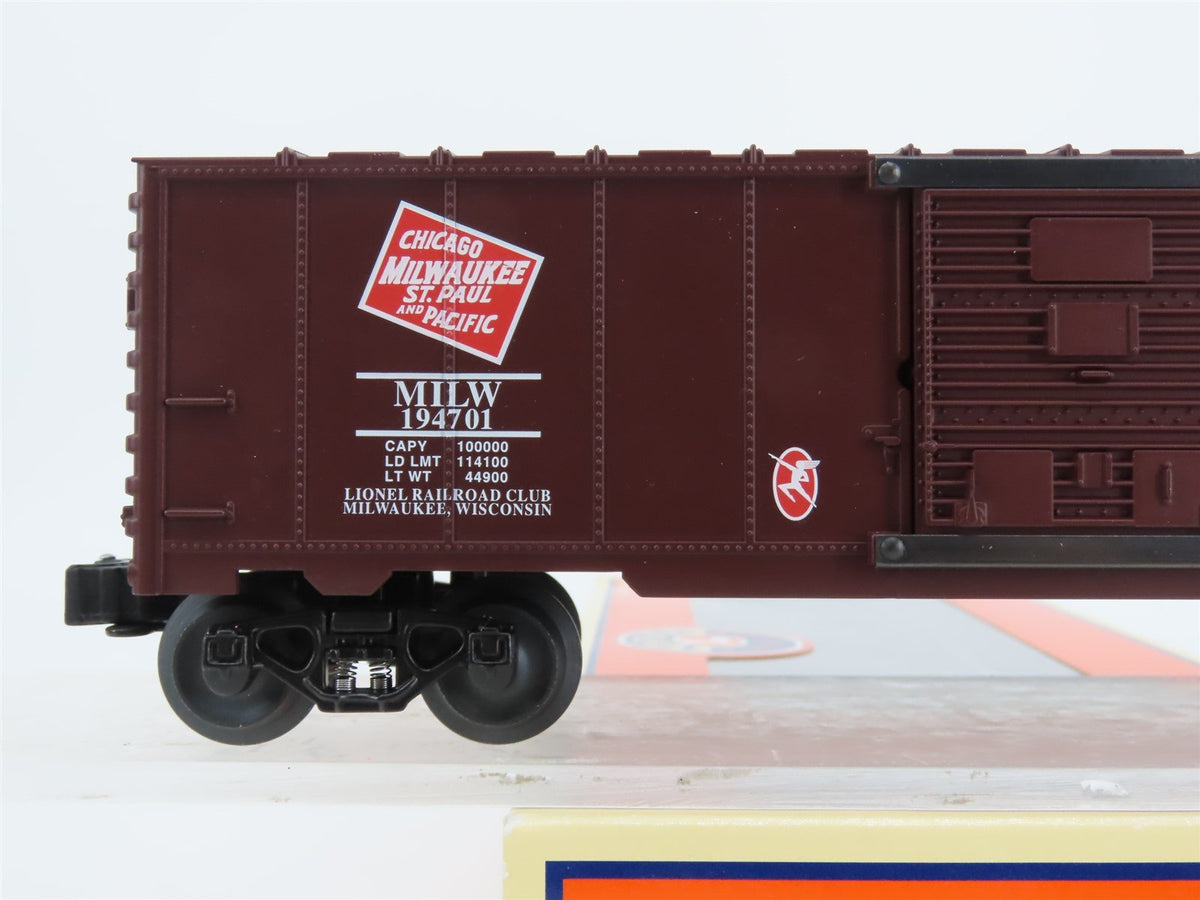O Gauge 3-Rail Lionel 6-52246 MILW 2001 Milwaukee &quot;Olympian&quot; LRRC Boxcar #194701