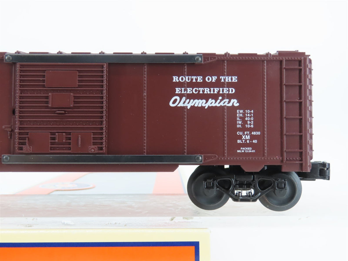 O Gauge 3-Rail Lionel 6-52246 MILW 2001 Milwaukee &quot;Olympian&quot; LRRC Boxcar #194701
