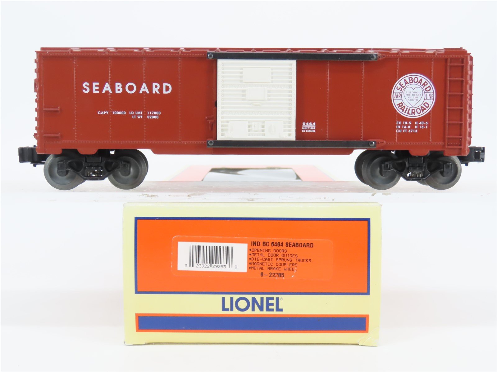 O Gauge 3-Rail Lionel 6-29285 IND 6464 SAL Seaboard Air Line "Heart" Box Car