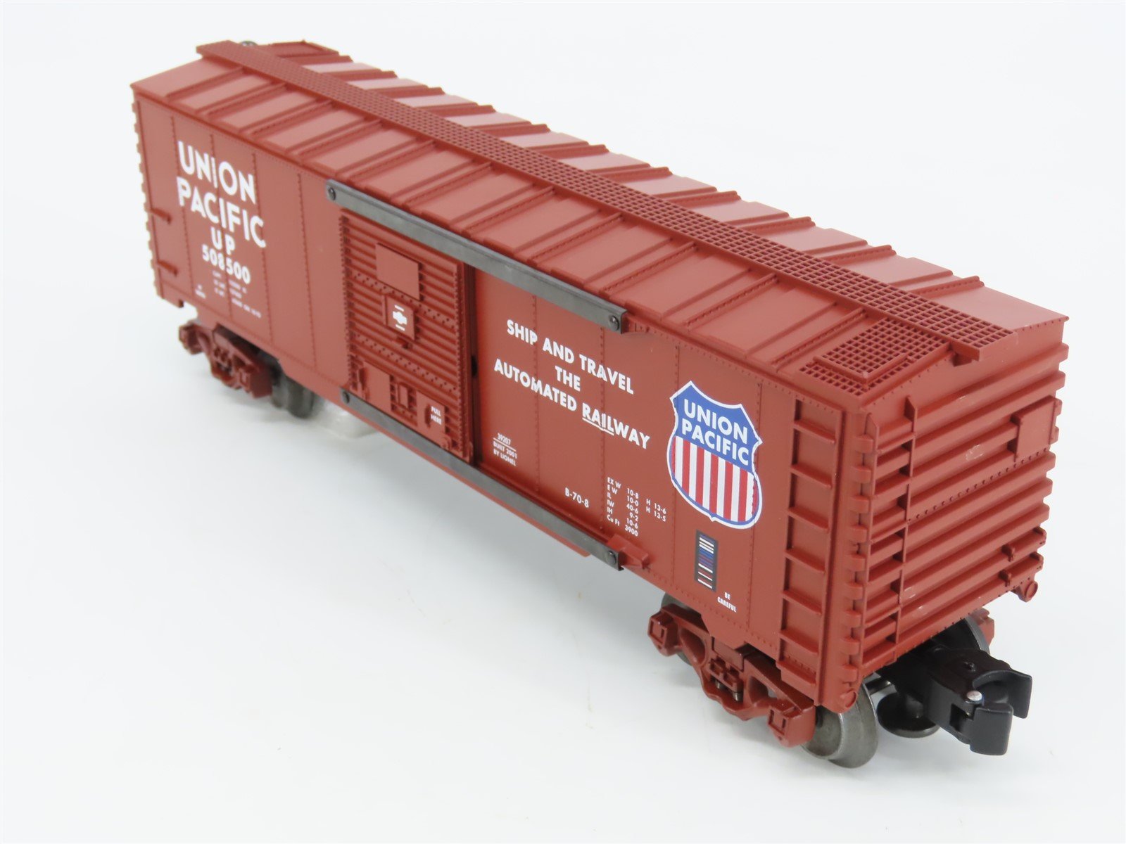 O Gauge 3-Rail Lionel 6-39207 UP 6565 Ship & Travel Box Car #508500