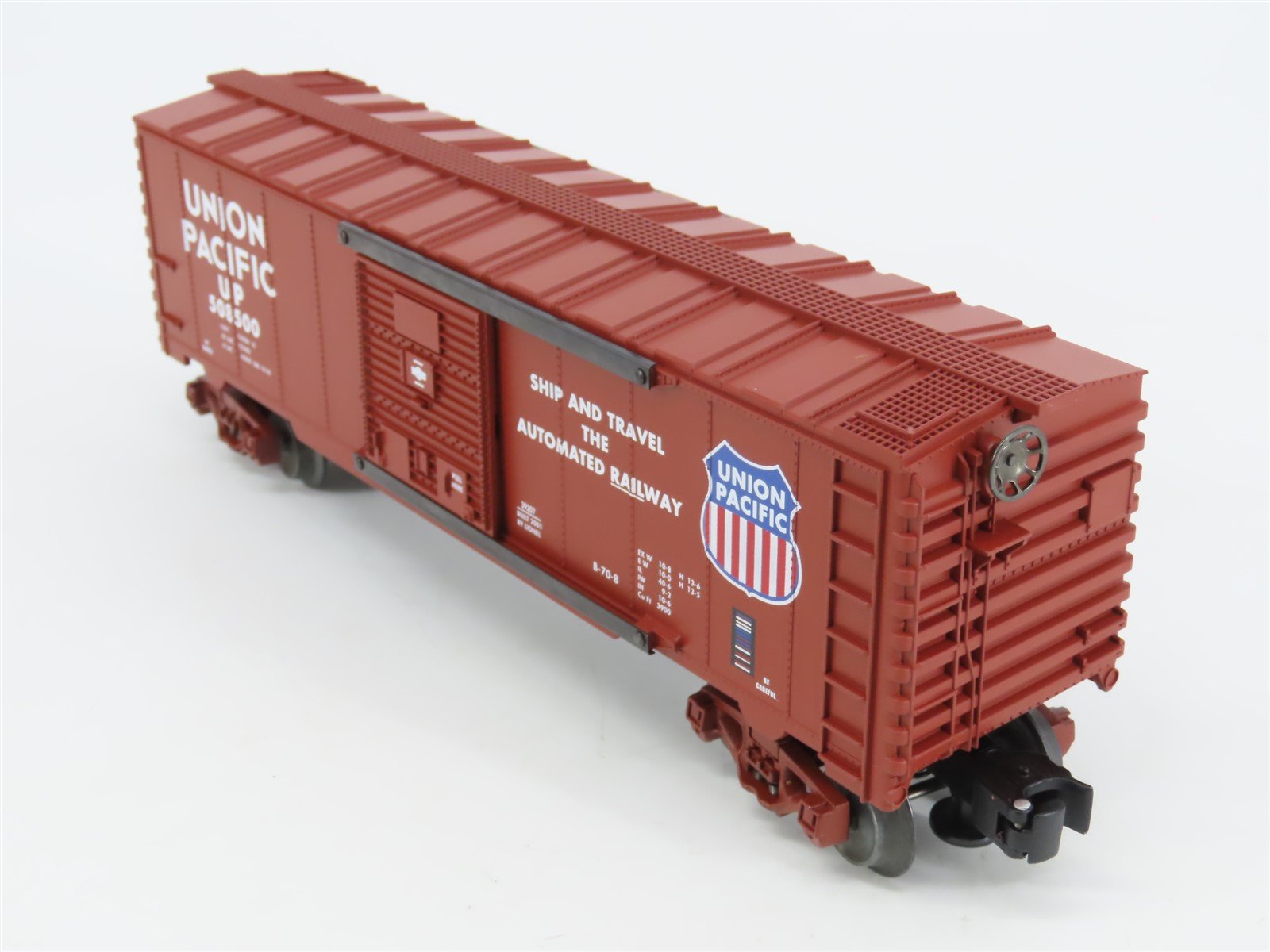 O Gauge 3-Rail Lionel 6-39207 UP 6565 Ship & Travel Box Car #508500