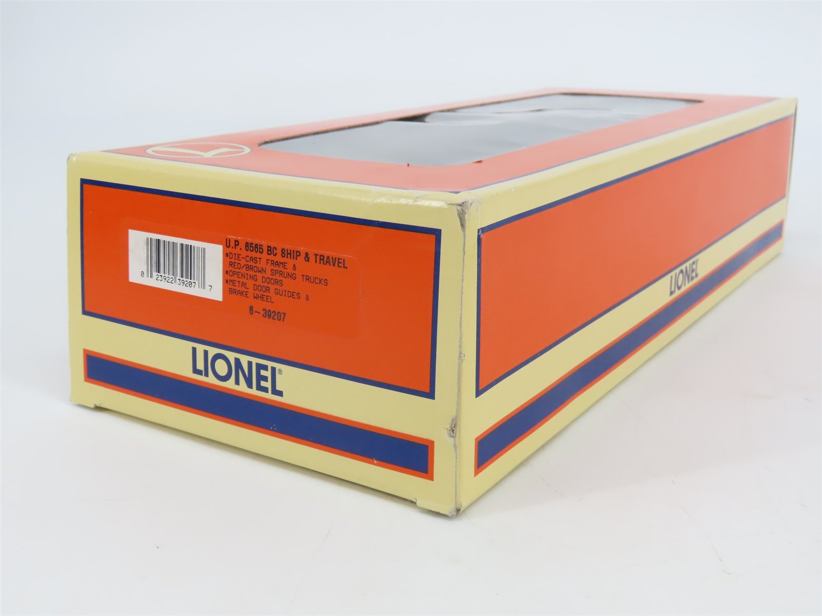 O Gauge 3-Rail Lionel 6-39207 UP 6565 Ship & Travel Box Car #508500