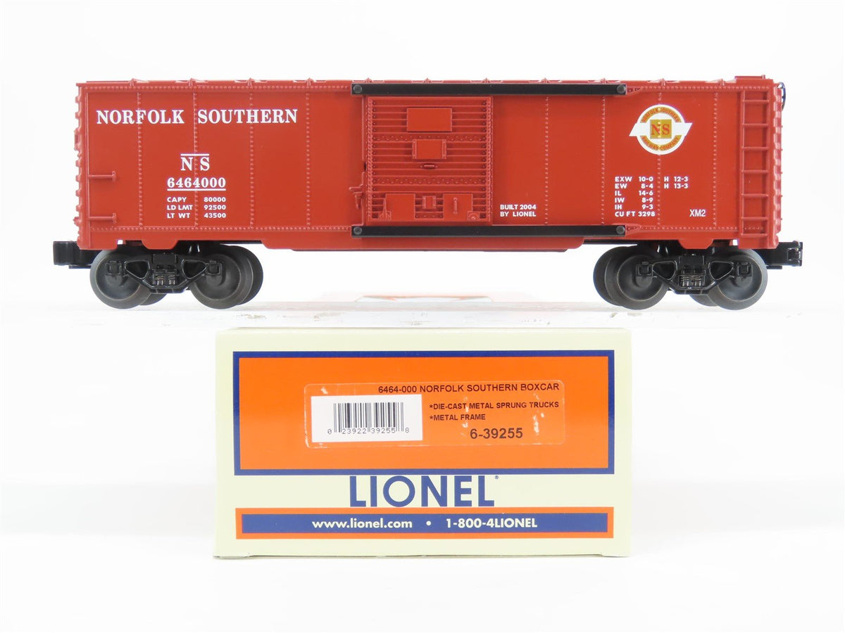 O Gauge 3-Rail Lionel 6-39255 NS Norfolk Southern Box Car #6464000