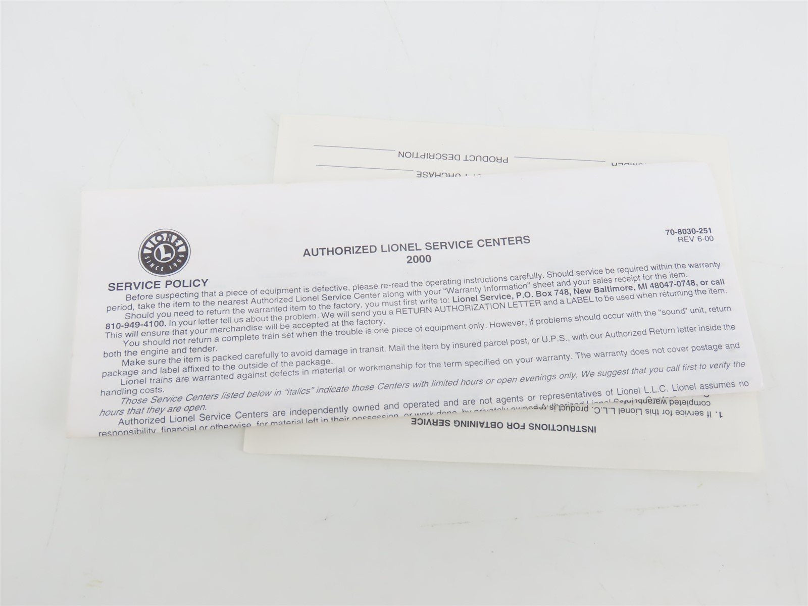 O Gauge 3-Rail Lionel 6-39208 UP Union Pacific 