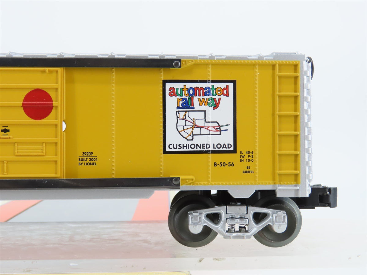 O Gauge 3-Rail Lionel 6-39209 UP &quot;Automated Rail Way&quot; 6565 Box Car #500200