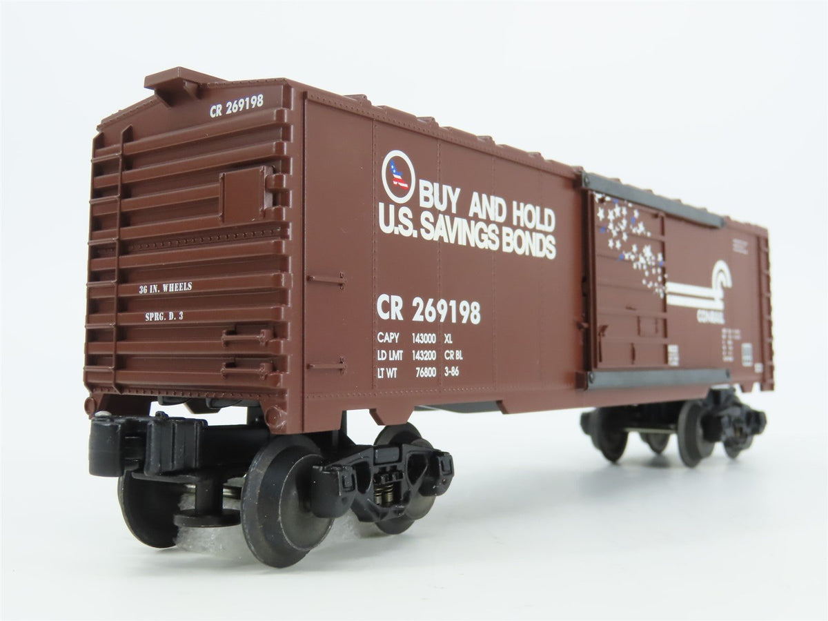 O Gauge 3-Rail Lionel 6-39222 CR Conrail &quot;Buy Savings Bonds&quot; 6565 Boxcar #269198