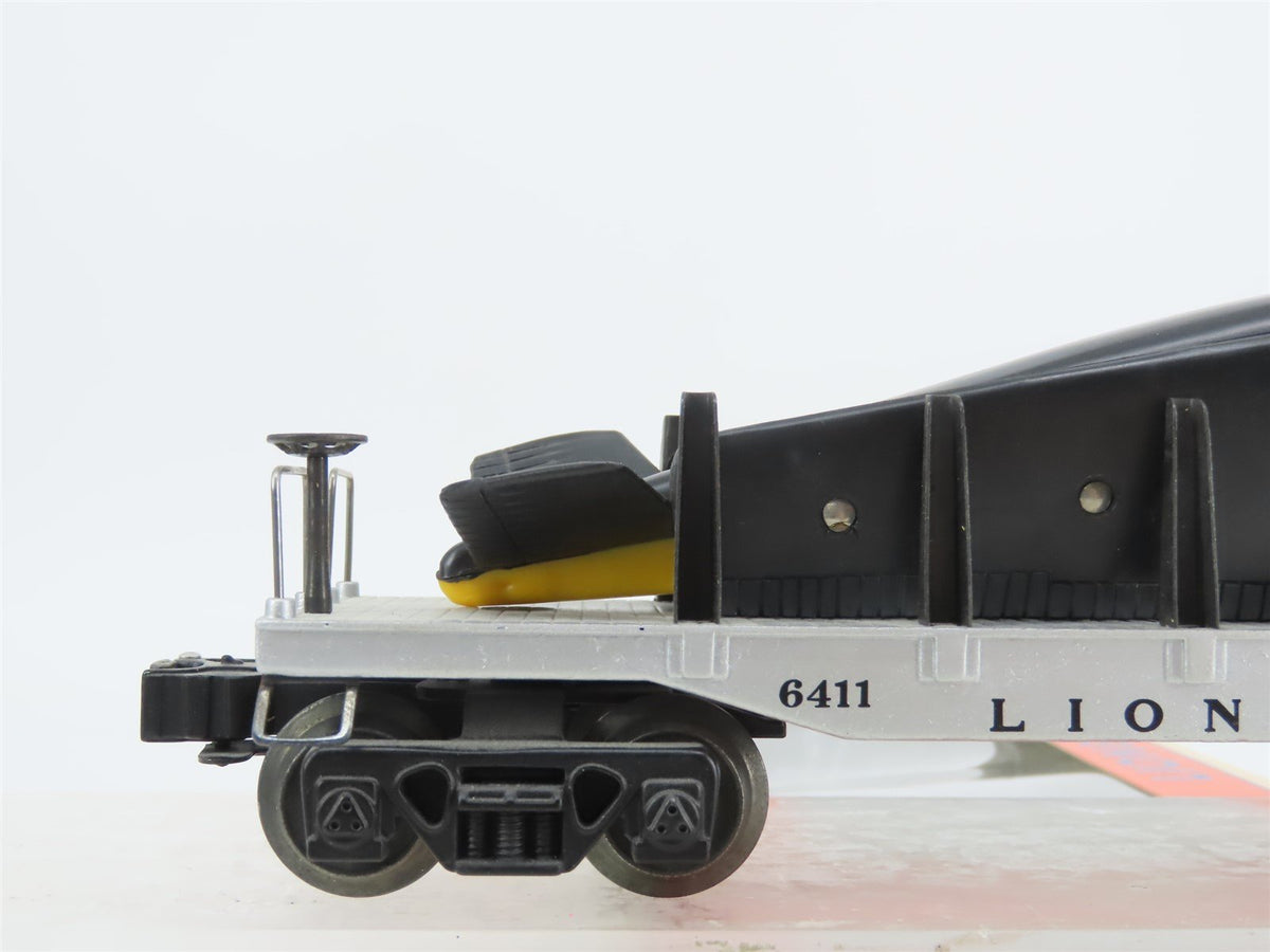 O Gauge 3-Rail Lionel 6-16969 Lionel Flat Car #6411 w/ Beechcraft Bonanza