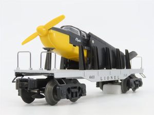 O Gauge 3-Rail Lionel 6-16969 Lionel Flat Car #6411 w/ Beechcraft Bonanza