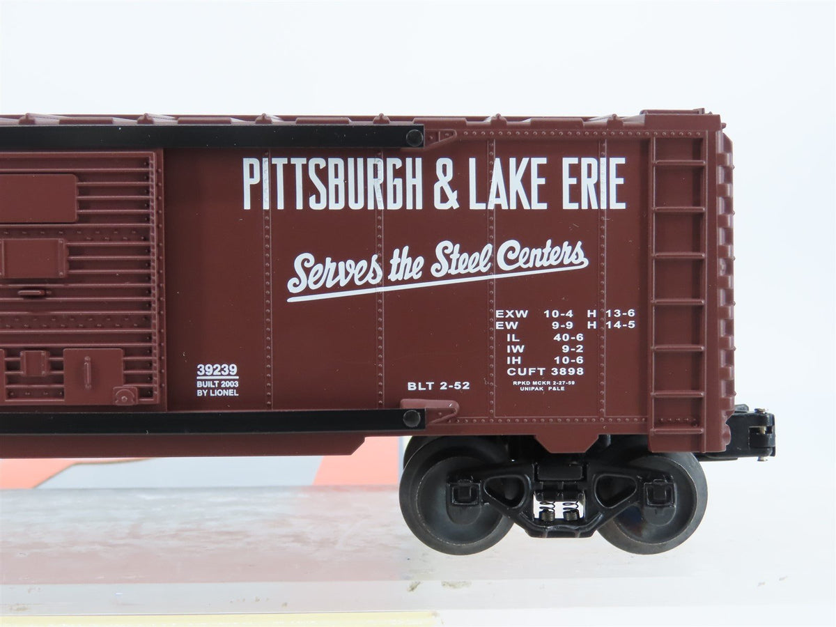 O Gauge 3-Rail Lionel 6-39239 NYC/P&amp;LE &quot;Steel Centers&quot; 6565 Box Car #22300