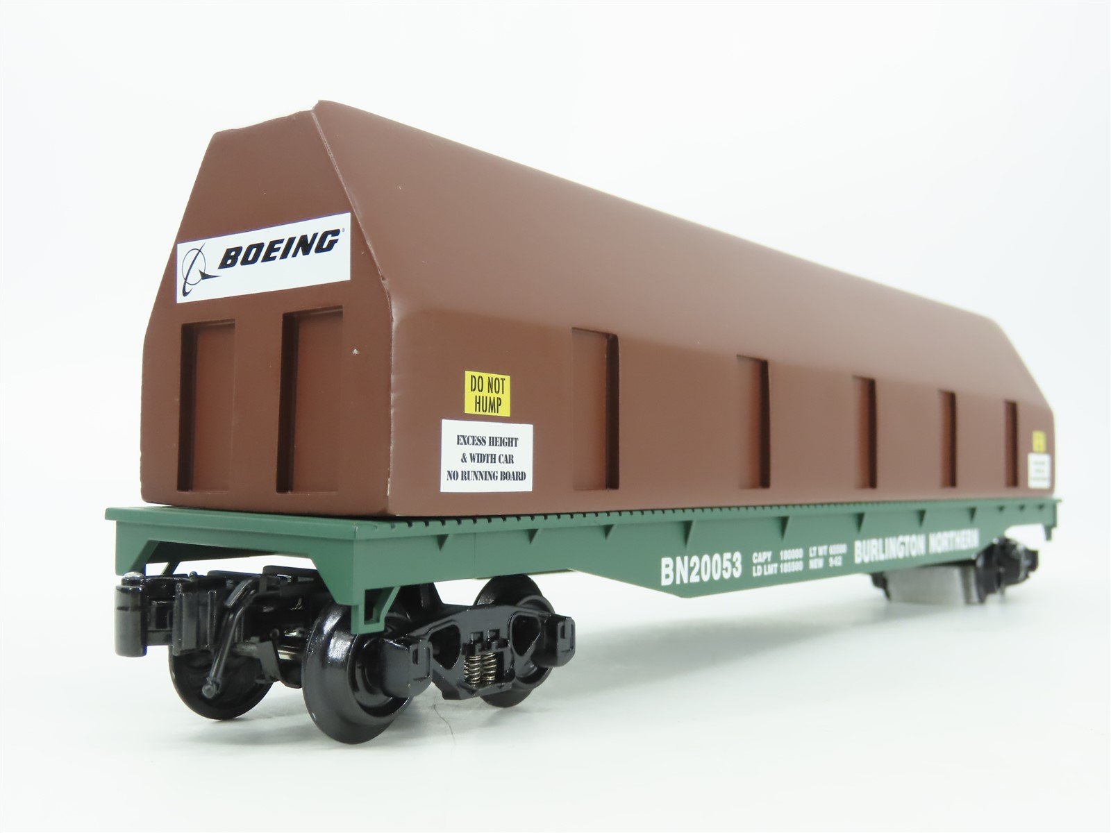 O Gauge 3-Rail K-Line K691-1152 BN Burlington Northern Boeing Airplane Parts Car