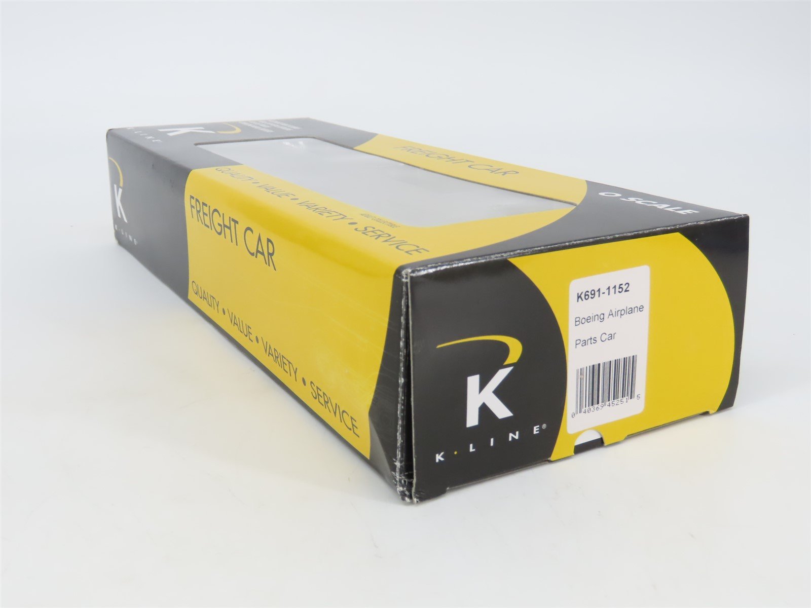 O Gauge 3-Rail K-Line K691-1152 BN Burlington Northern Boeing Airplane Parts Car