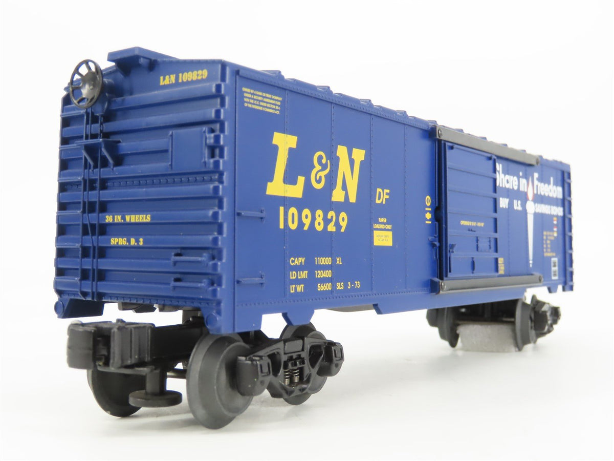 O Gauge 3-Rail Lionel 6-39221 L&amp;N &quot;Share in Freedom&quot; 6565 Box Car #109829