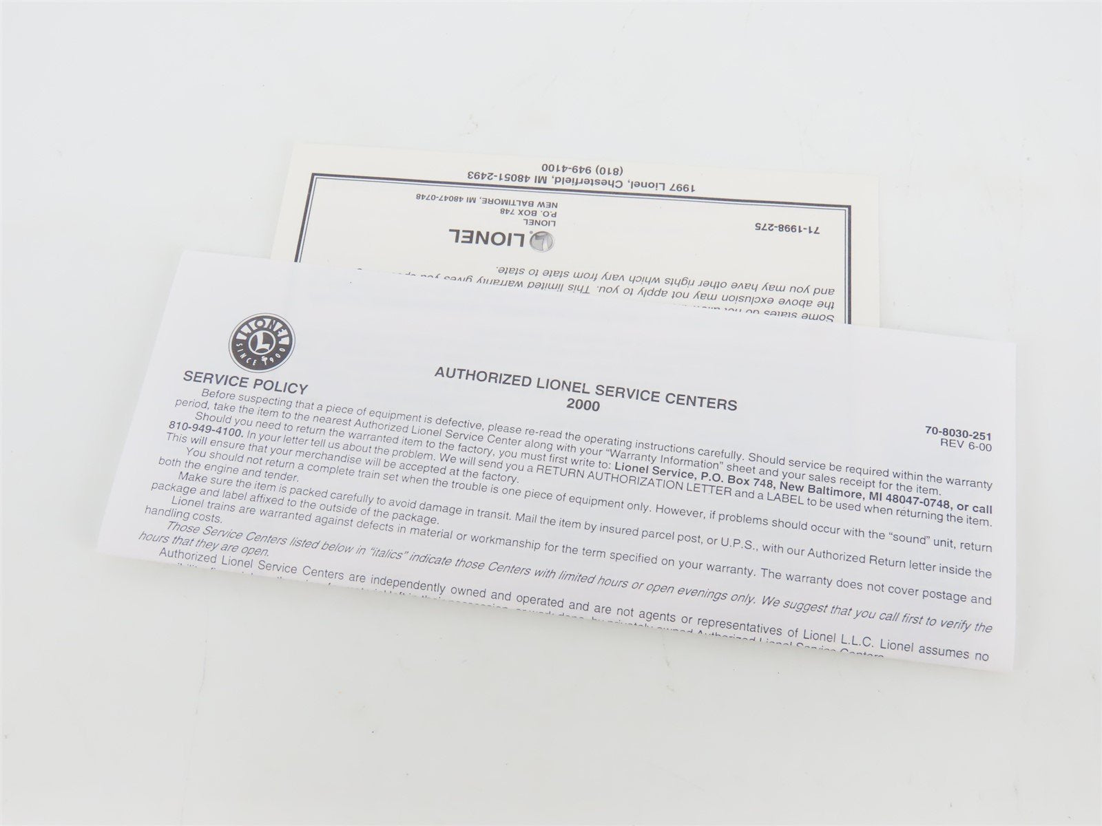 O Gauge 3-Rail Lionel 6-39207 UP Union Pacific 