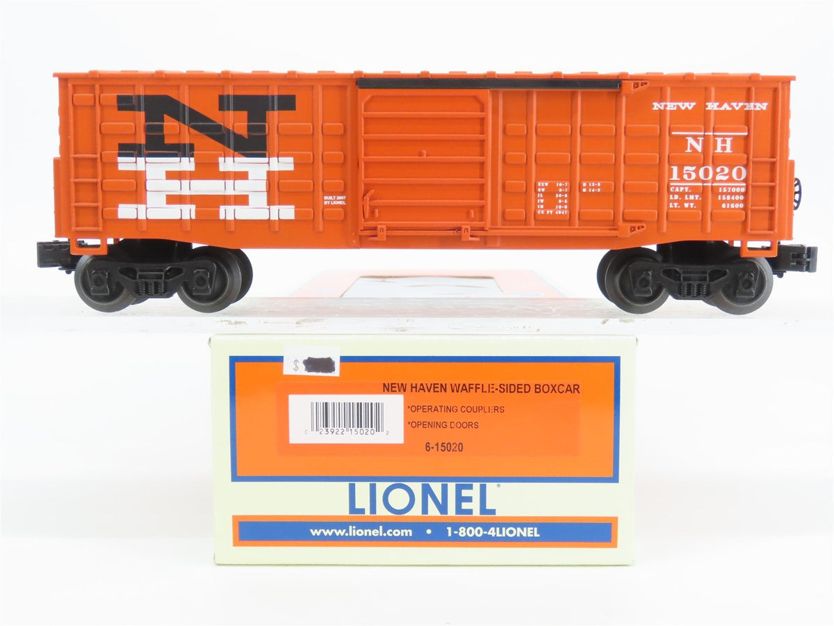 O Gauge 3-Rail Lionel 6-15020 NH New Haven Waffle Side Box Car #15020
