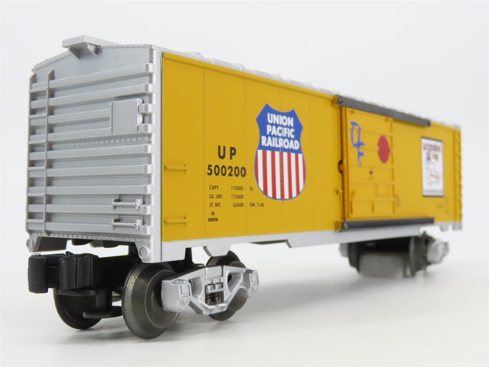 O Gauge 3-Rail Lionel 6-39209 UP Automated Rail Way 6565 Box Car #500200