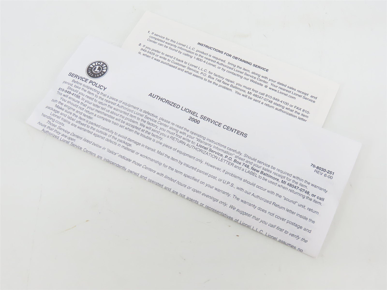 O Gauge 3-Rail Lionel 6-39209 UP Automated Rail Way 6565 Box Car #500200