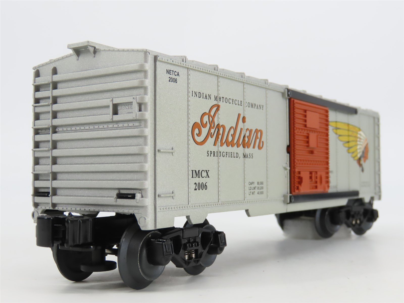 O Gauge 3-Rail Lionel 6-52418 NETCA 2006 IMCX Indian Motorcycle Box Car