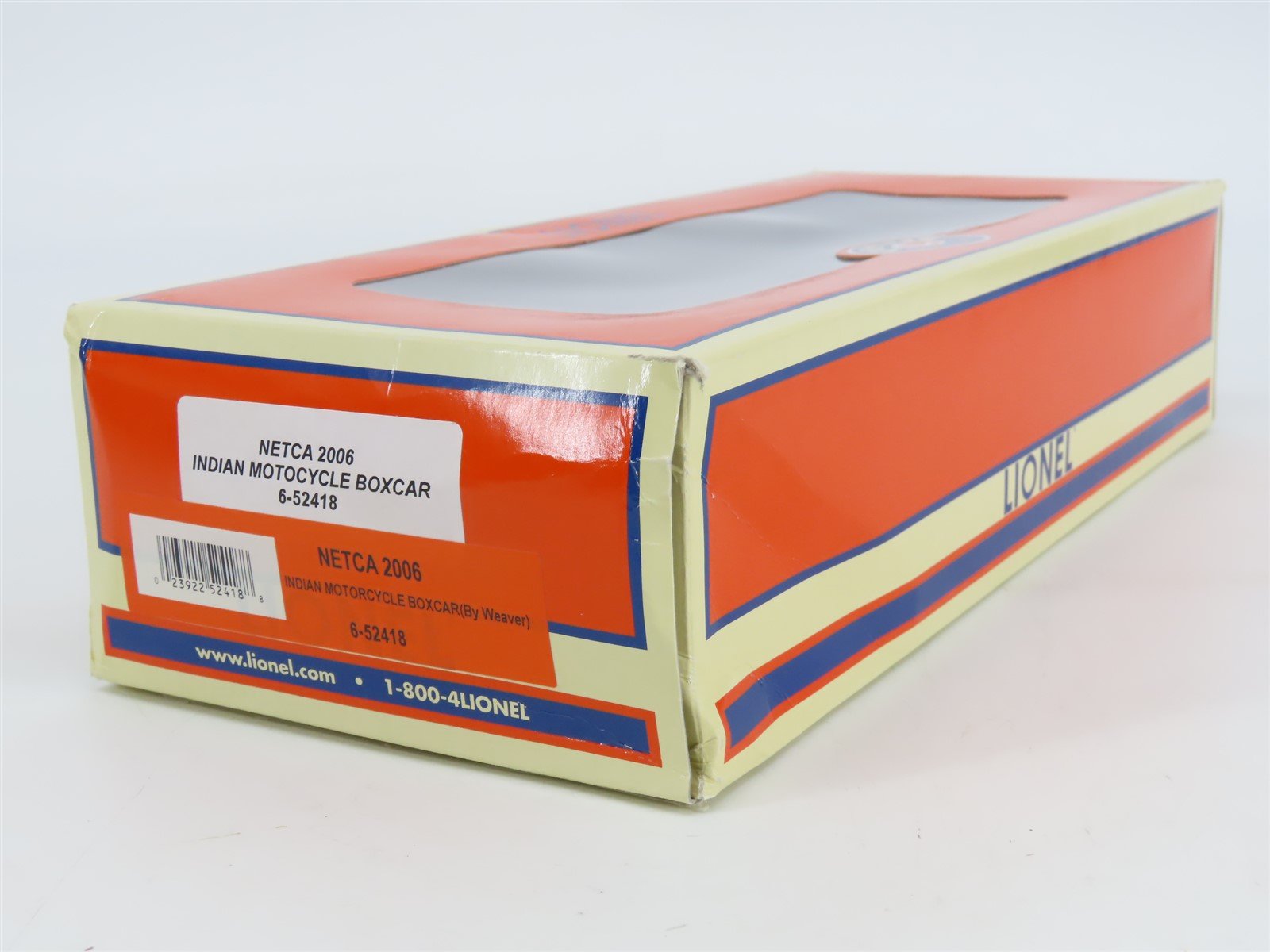 O Gauge 3-Rail Lionel 6-52418 NETCA 2006 IMCX Indian Motorcycle Box Car