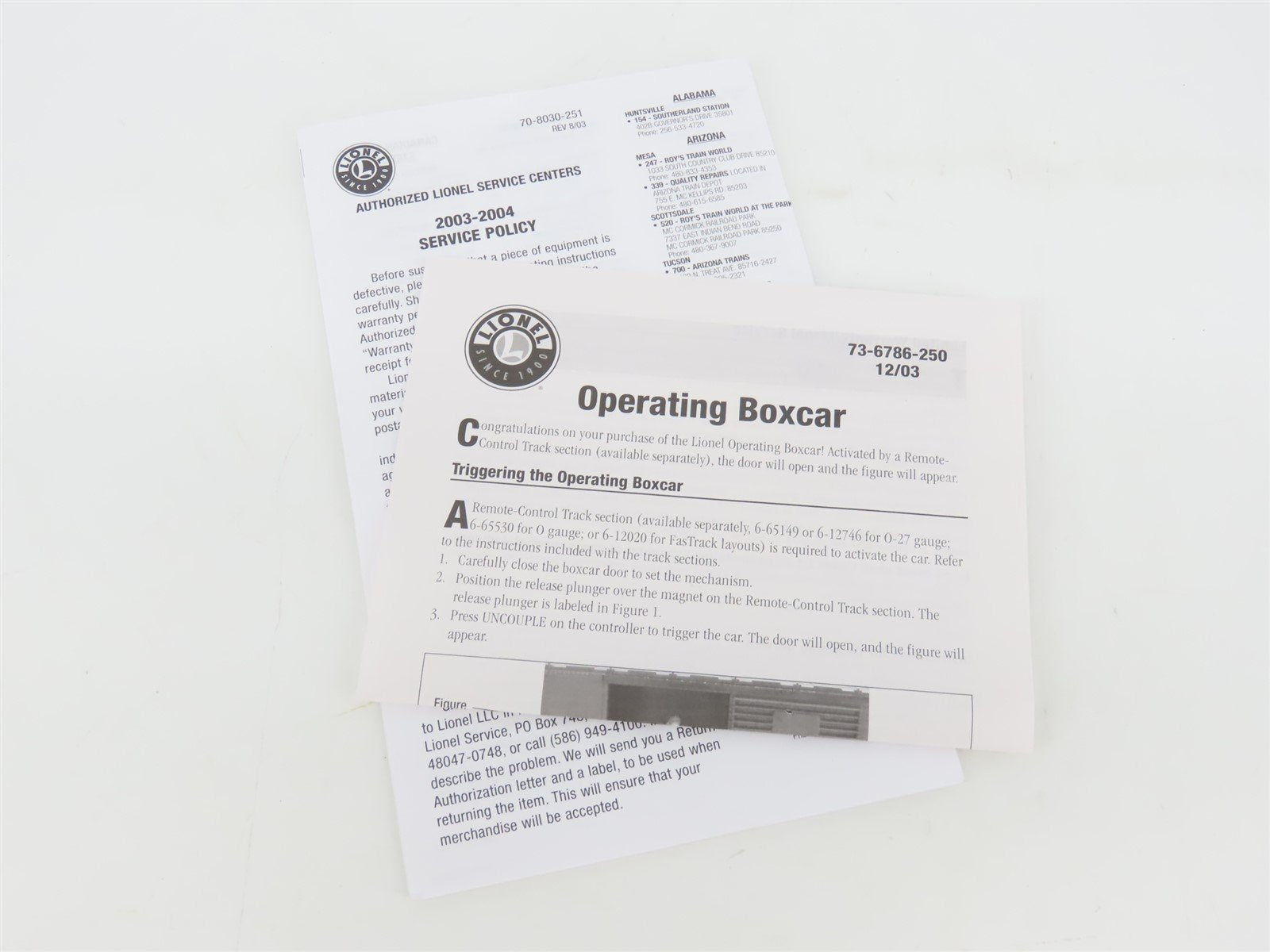 O Gauge 3-Rail Lionel 6-36786 MP 