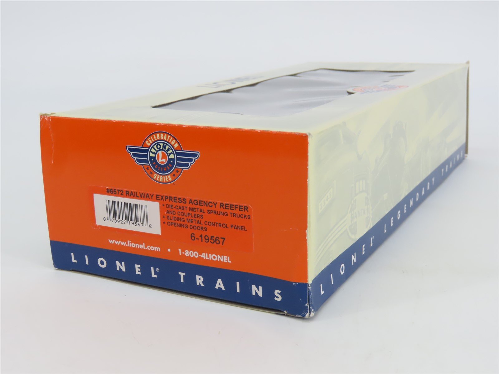 O Gauge 3-Rail Lionel 6-19567 REX Railway Express Agency Reefer #6572
