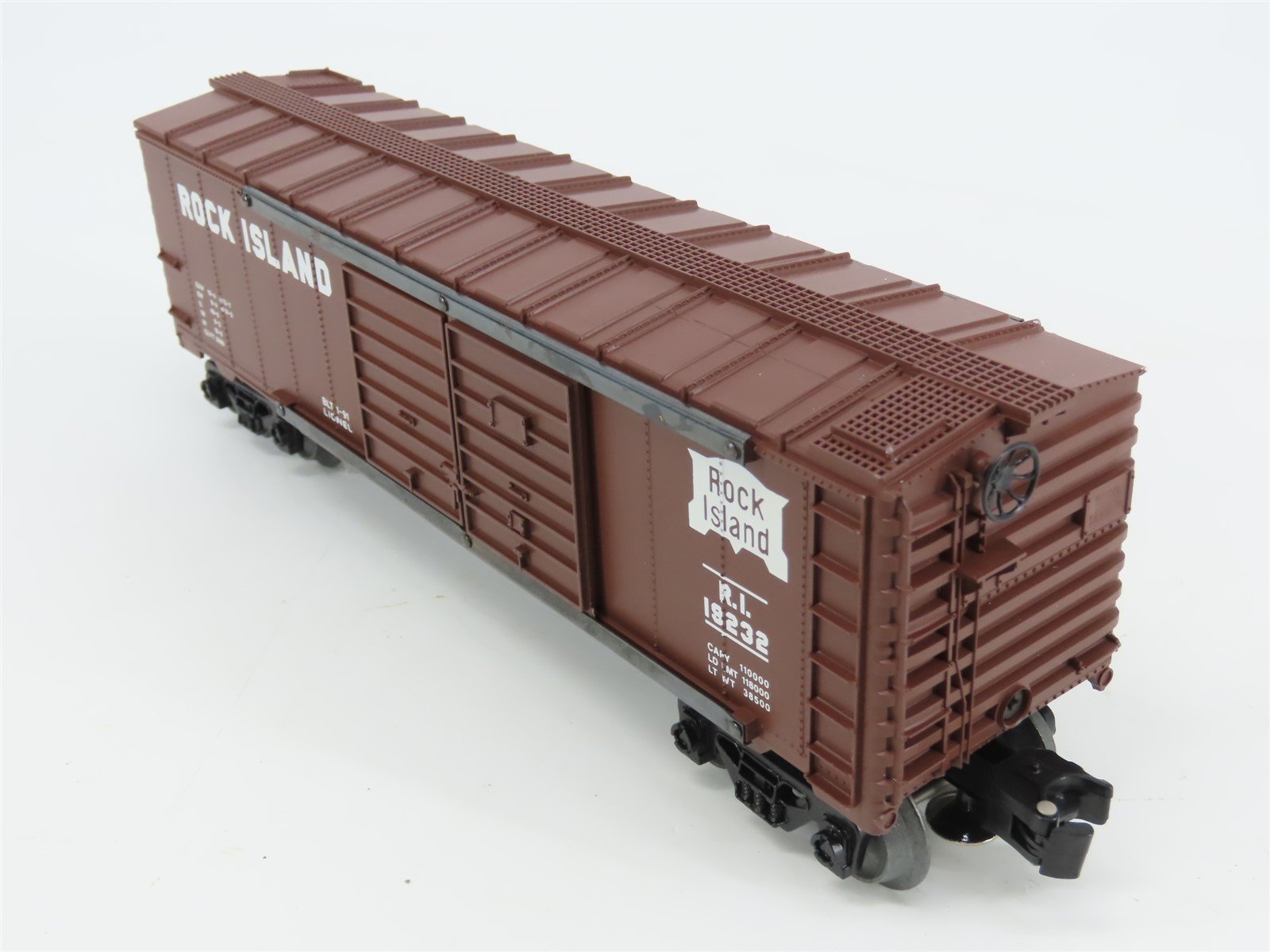 O Gauge 3-Rail Lionel 6-19232 RI Rock Island Double Door Box Car #19232