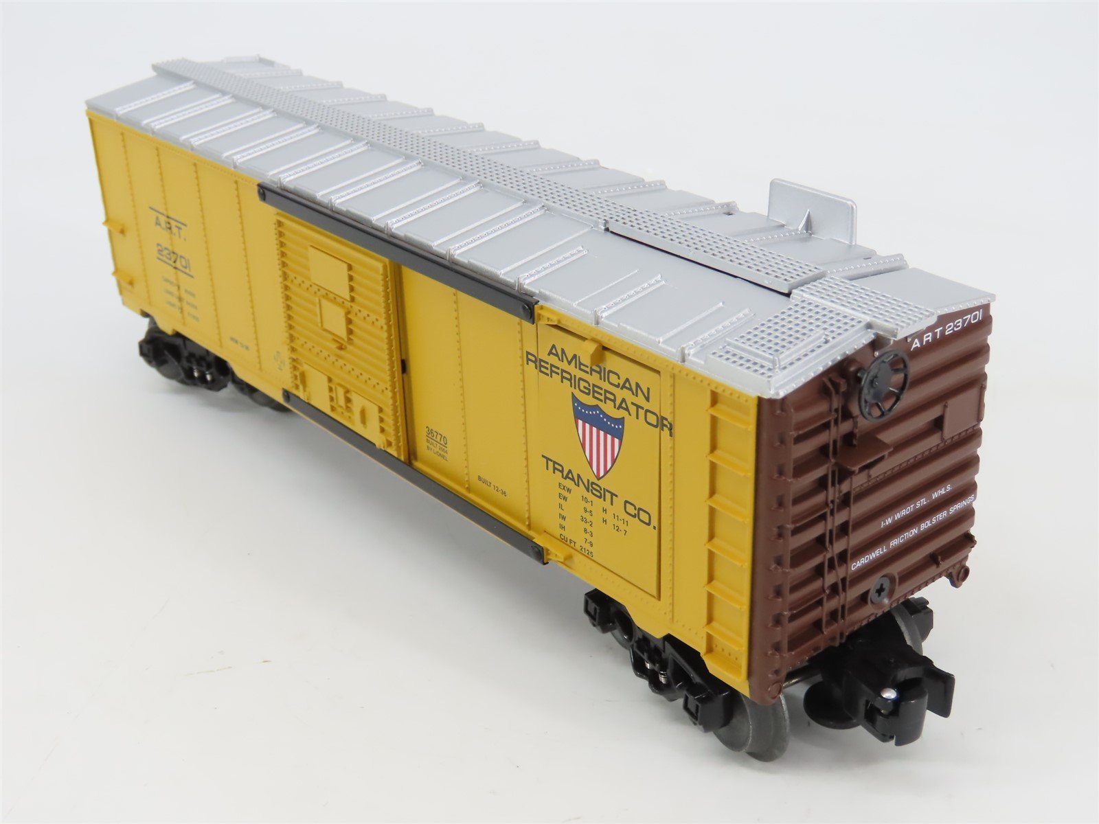 O Gauge 3-Rail Lionel 6-36770 UP ART American Refrigerator Transit Ice Car 23701