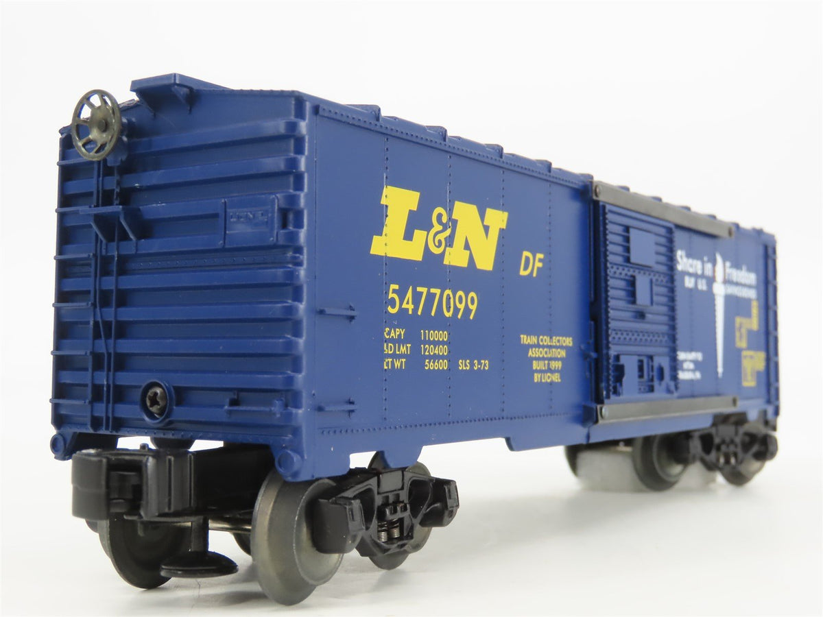 O Gauge 3-Rail Lionel 6-52172 L&amp;N &quot;Share in Freedom&quot; 1999 TCA Museum Box Car