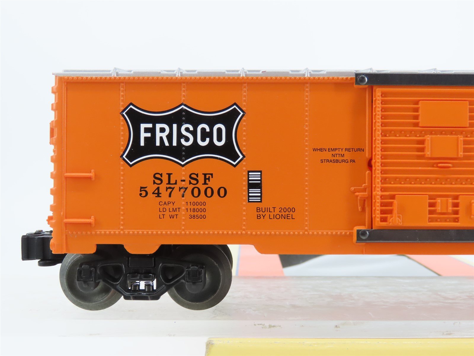O Gauge 3-Rail Lionel 6-52198 SL-SF Ship it on the Frisco TCA Box Car #5477000