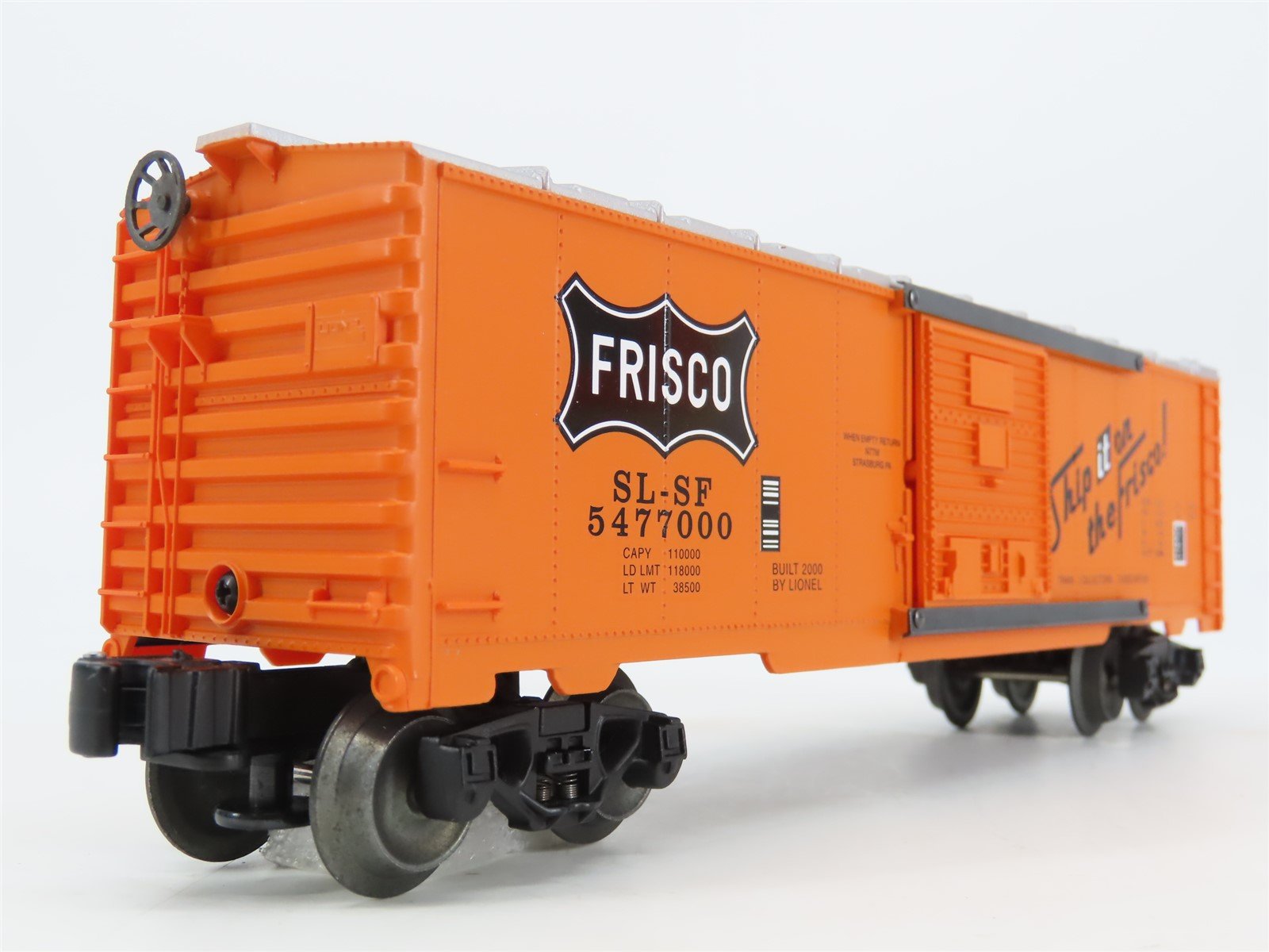 O Gauge 3-Rail Lionel 6-52198 SL-SF Ship it on the Frisco TCA Box Car #5477000