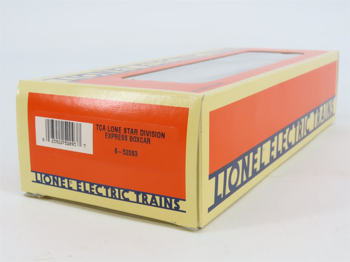 O Gauge 3-Rail Lionel 6-52093 TCA Lone Star Division Express Box Car #6464-696