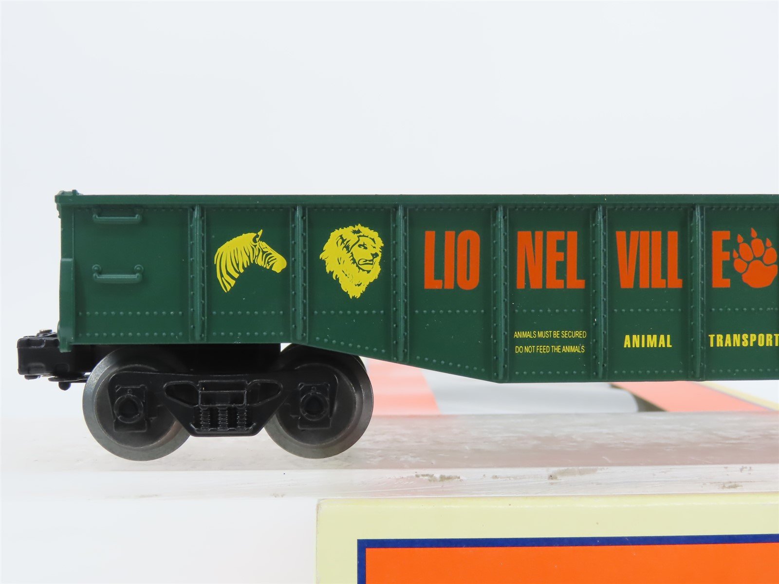 O Gauge 3-Rail Lionel 6-19476 Lionelville Zoo Animal Transport Gondola w/Animals