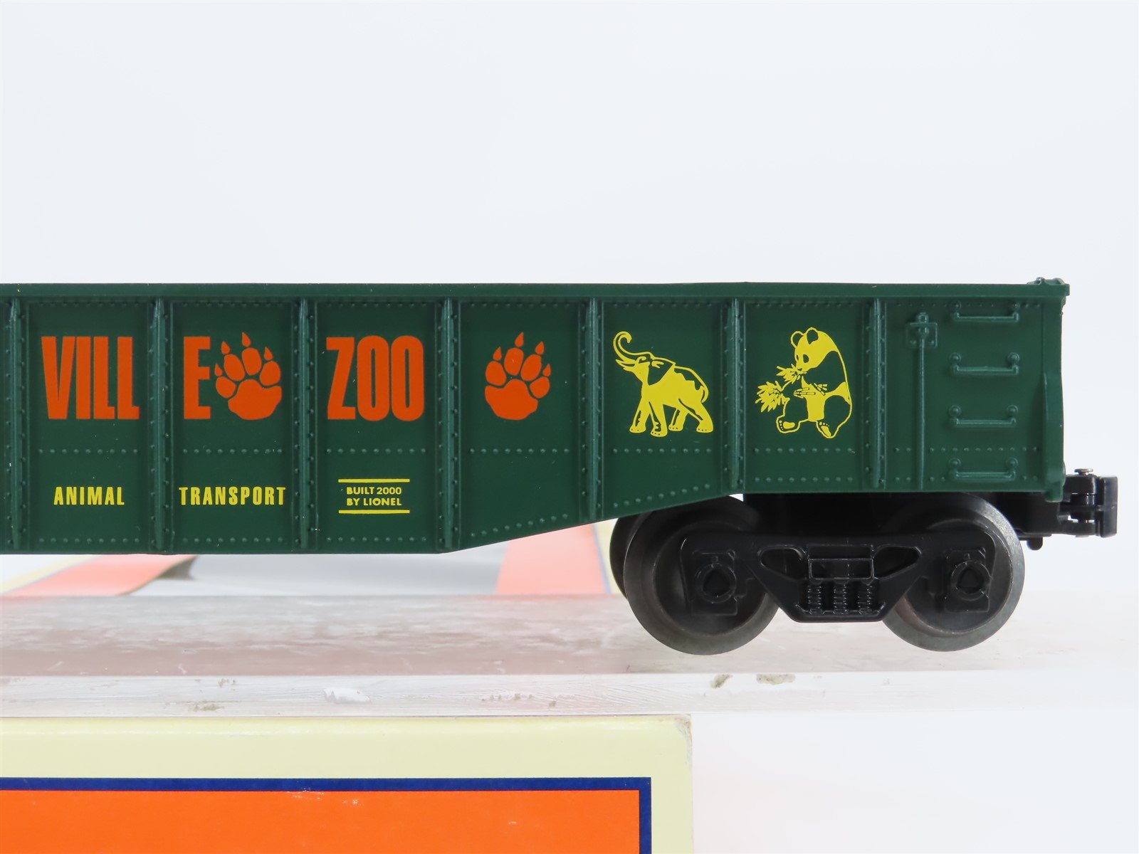 O Gauge 3-Rail Lionel 6-19476 Lionelville Zoo Animal Transport Gondola w/Animals