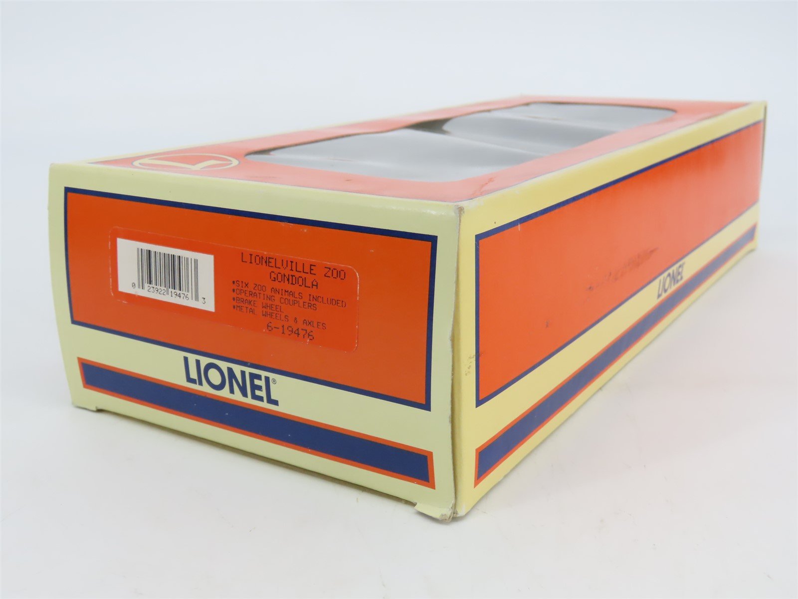 O Gauge 3-Rail Lionel 6-19476 Lionelville Zoo Animal Transport Gondola w/Animals