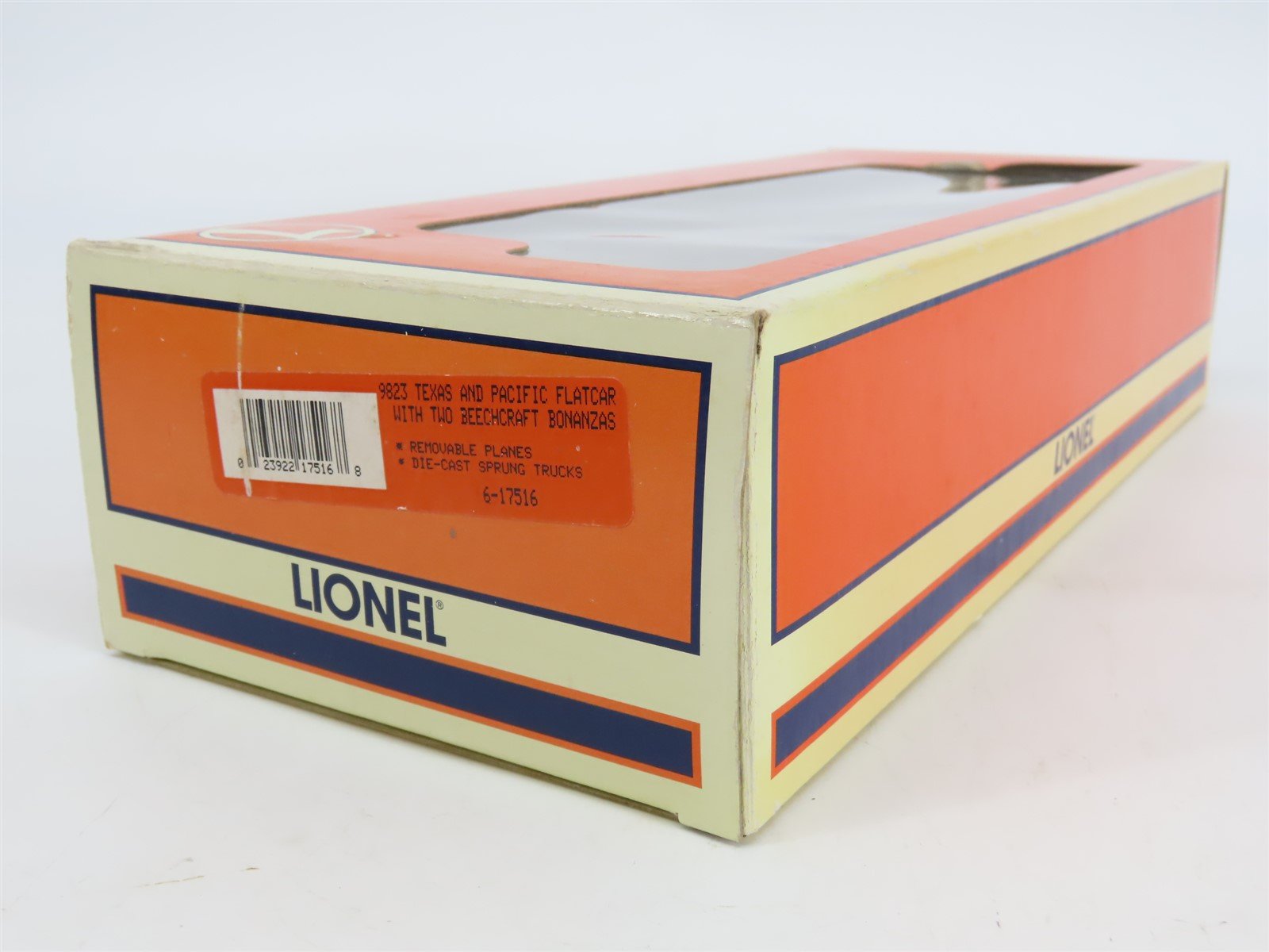 O Gauge 3-Rail Lionel 6-17516 T&P Texas & Pacific Flat Car #9823 w/ Aircraft