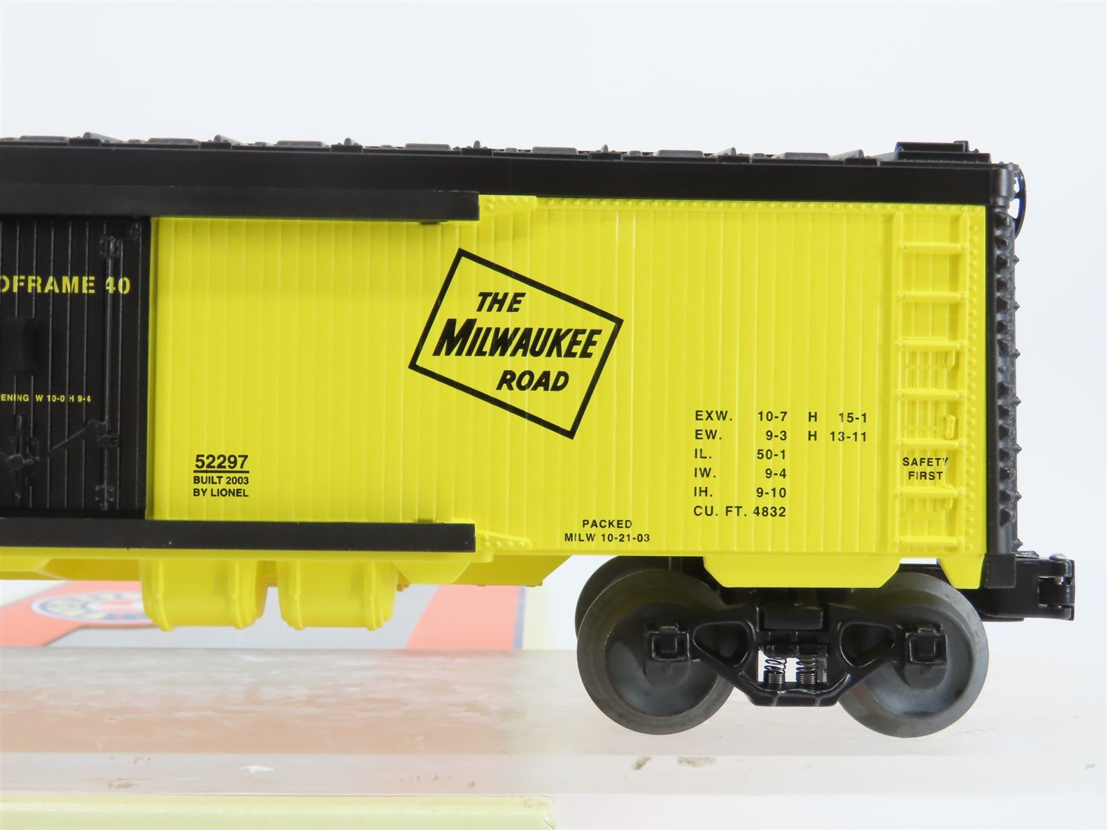 O Gauge 3-Rail Lionel 6-52297 MILW 2003 Milwaukee Railroad Club Reefer #194703