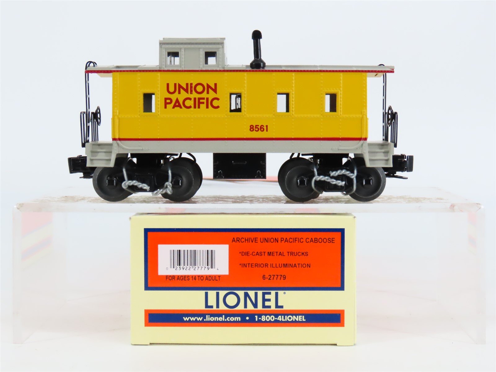 O Gauge 3-Rail Lionel 6-27779 UP Union Pacific Archive Caboose #8561 w/Lights