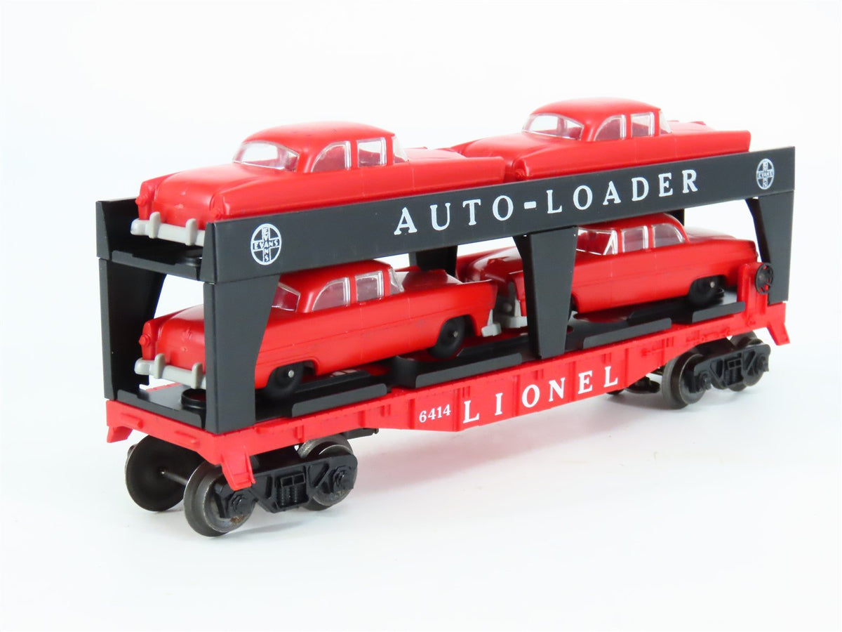 O Gauge 3-Rail Lionel 6414 Lionel Automobile Transport Car #6414 w/Car Loads