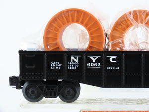 O Gauge 3-Rail Lionel 6-27735 NYC New York Central Gondola #6062 w/Coil Loads